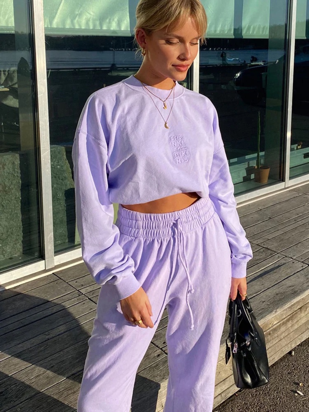 Frankie's Bikinis Lavender Track Pants